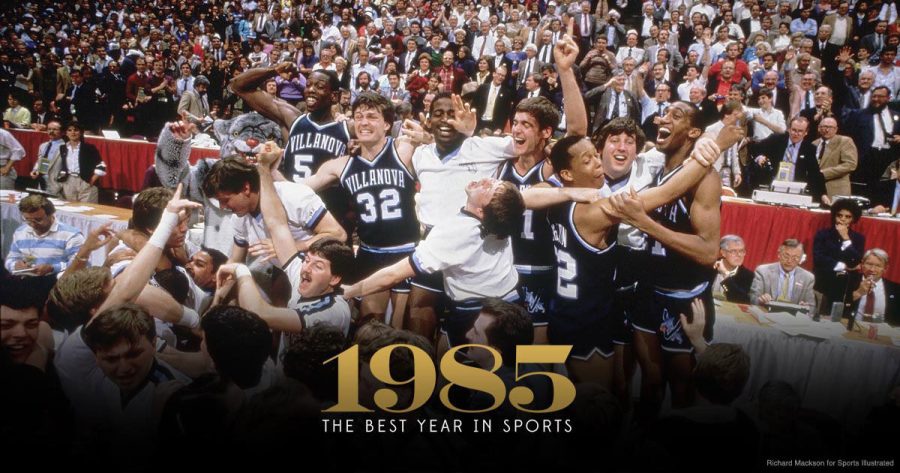 Villanova Celebrates their 1985 NCAA Championship. 