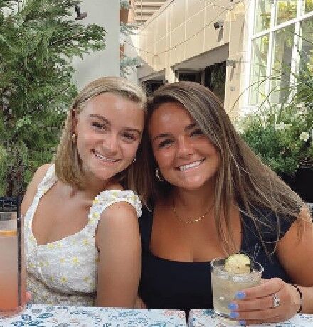 Roommates Lulu and Liv (Class of 2021) enjoy brunch in Philadelphia.