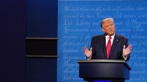 President Trump at the final debate.