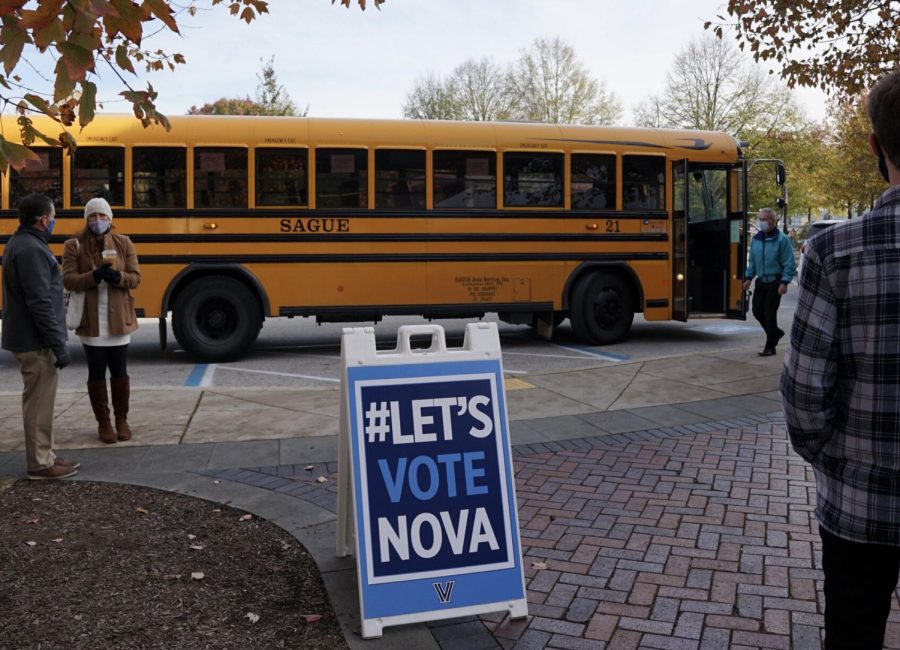 Students traveled to polls, both in the area and in their hometowns on Election Day.