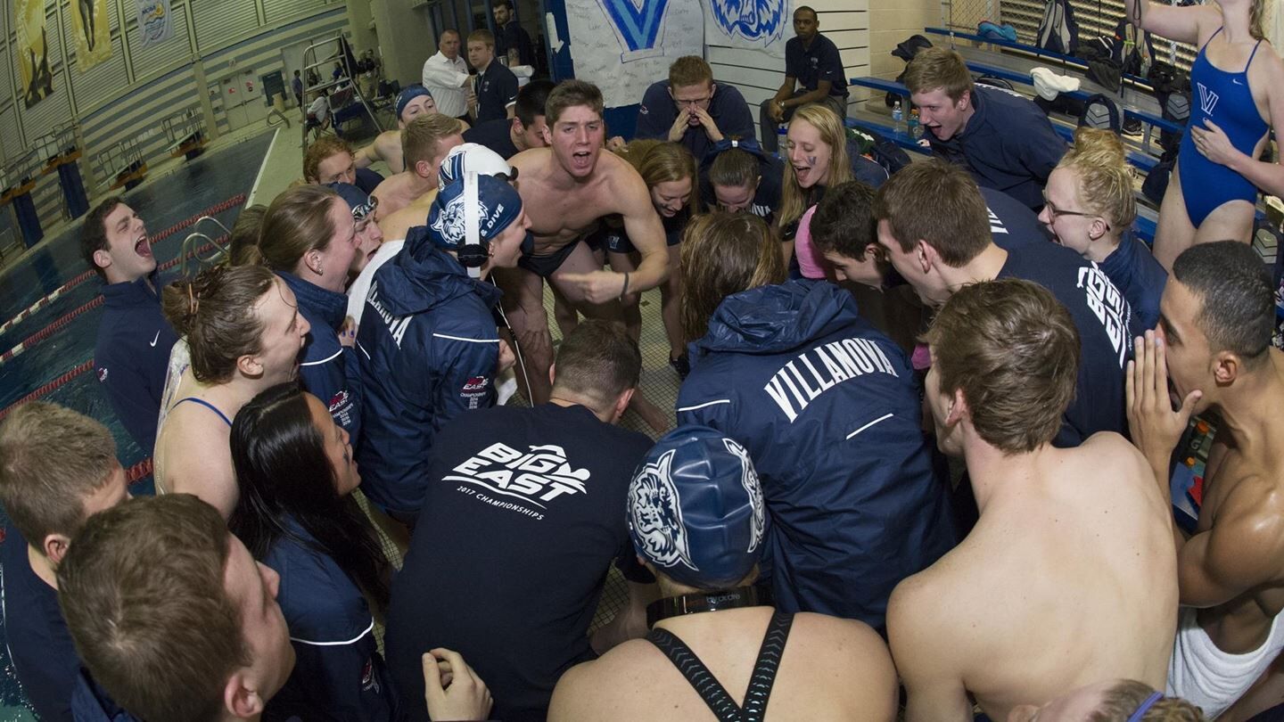 BIG EAST CHAMPS: Men's Swimming & Diving Captures Program's First Title -  Georgetown University Athletics