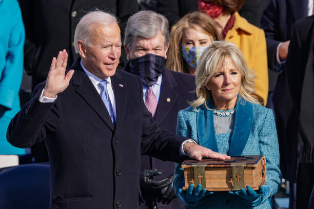 Joe Biden sworn in as the 46th President of the United States. 