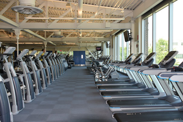 The Davis Center is the biggest gym on campus.