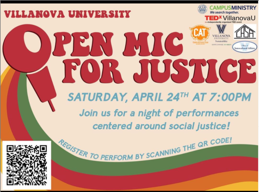 Students can join the Open Mic Night for Justice to speak their minds.