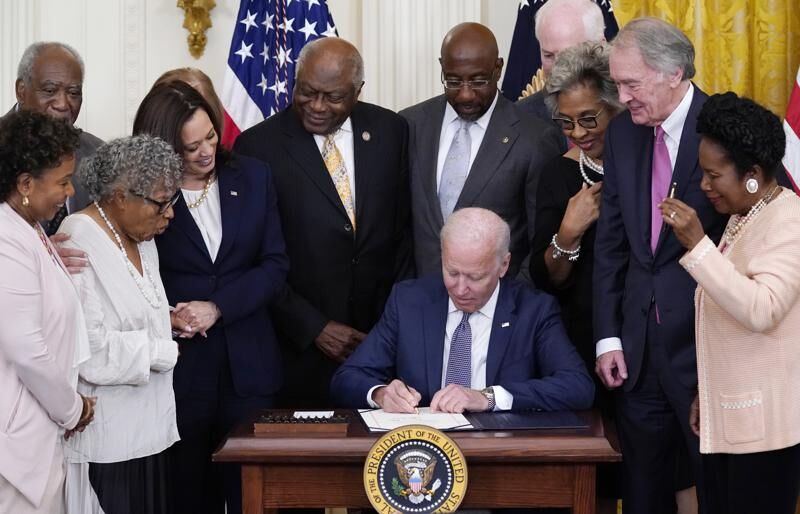 On Thursday, President Biden signed a bill making Juneteenth a federal holiday.