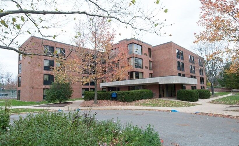 St.+Monica%E2%80%99s+Hall%2C+a+residence+hall+located+on+South+Campus.