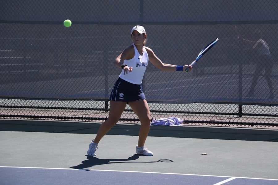 The womens tennis team gained needed experience throughout the tournament.