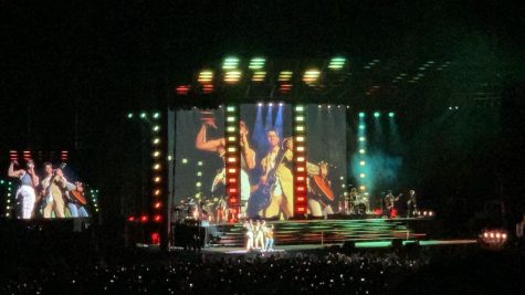 The Jonas Brothers performed this past weekend in for a boisterous crowd. 