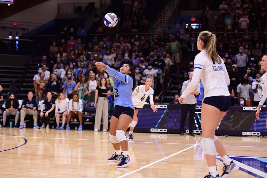 Averi Salvador was named to the Big East Honor Roll after 57 digs over the weekend.