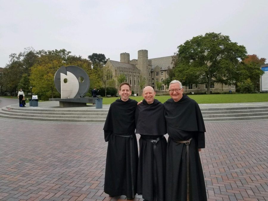 (Left to Right) Fr. Kevin DePrinzio, O.S.A., Ph.D. with Fr. Carlos Urbina, O.S.A. and Fr. Joe Narog, O.S.A.