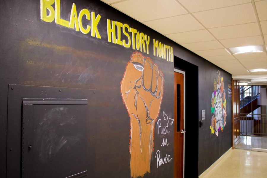 New Black History mural on campus demonstrates University efforts to honor the month. 