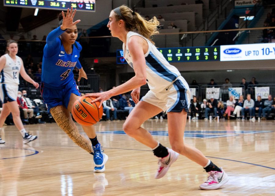 Lucy Olsen (above) scored 17 points in the win. 