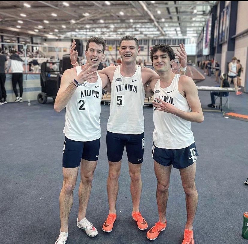 Sean Dolan (left), Charlie ODonovan (middle) and Liam Murphy (right) all ran sub-four minute miles. 
