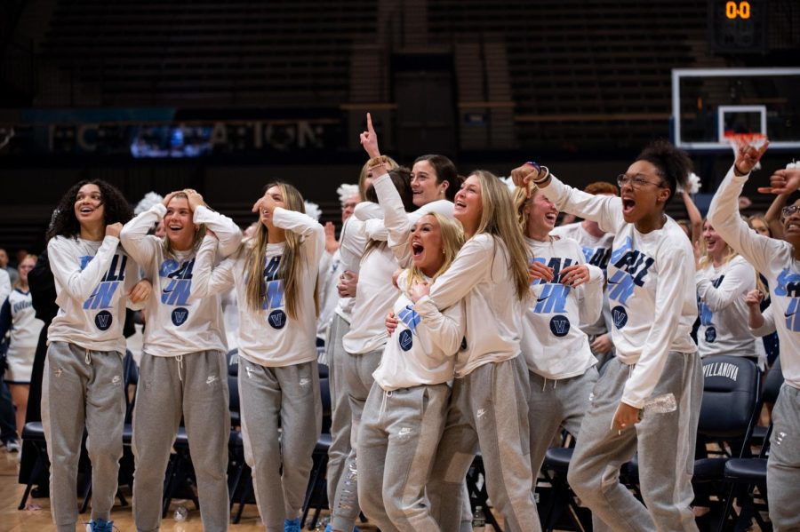 The Wildcats celebrate in The Finn on Selection Sunday after receiving their bid. 