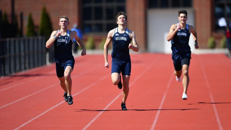 Villanova+recorded+a+1%2C2%2C3+finish+in+both+the+200+and+400+meter+dashes+at+the+Big+5+Meet.+