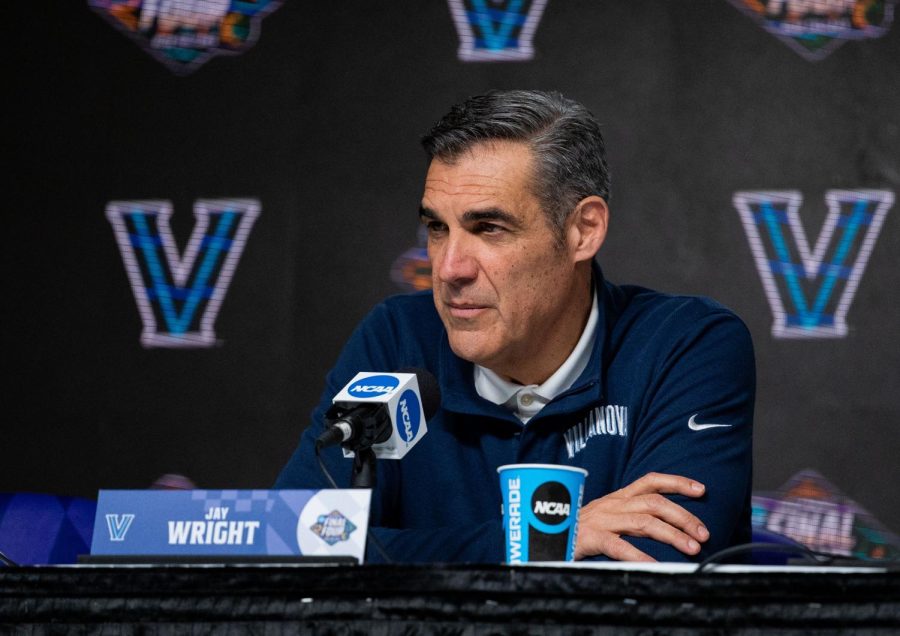 Jay Wright at the Final Four earlier this month.