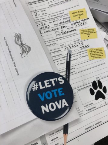 Lets Vote Nova is a student led initiative that helps students register to vote.
