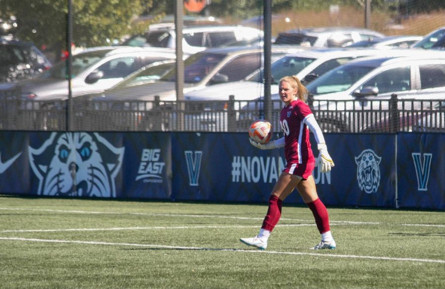 Megan McClay (above) was named to the Big East honor roll after giving up just one goal in two games.