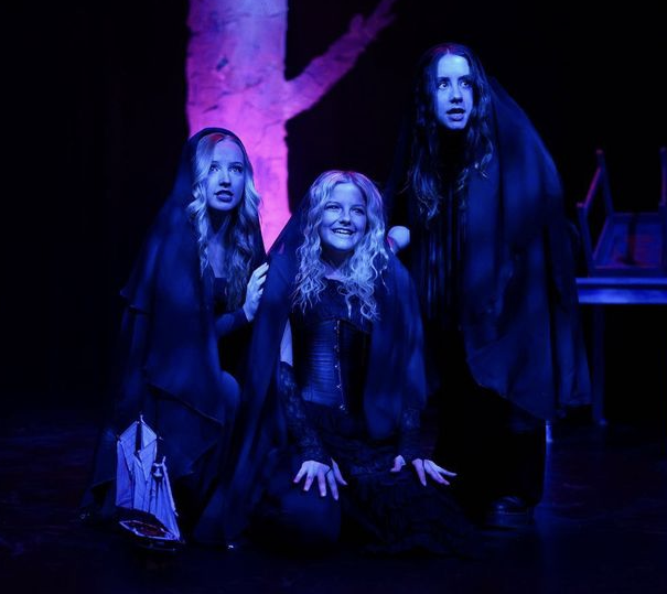 Students in Macbeth performed on a successful opening night.