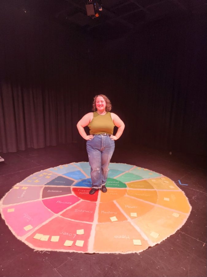 Kiana Carbone presented her performance “Branch of a Tree in the Garey Hall Black Box Studio.