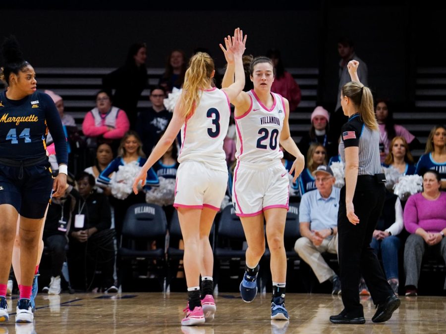 Senior+forward+Maddy+Siegrist+becomes+the+first+All-America+selection+in+Villanova+womens+basketball+program+history.