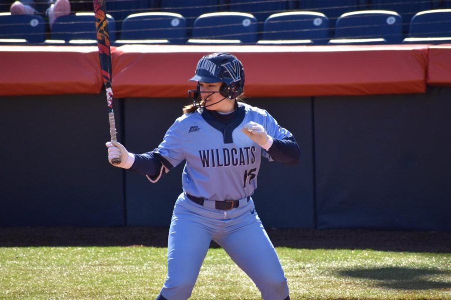 Junior+centerfielder+Tess+Cites+had+the+Cats+lone+RBI+in+their+game+against+Boston+College+Sunday.
