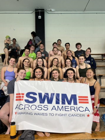 Villanova’s Club Swim team raised nearly $4,000 for cancer research.