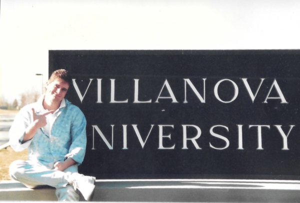 Kiernan as a student at Villanova in the 80s.