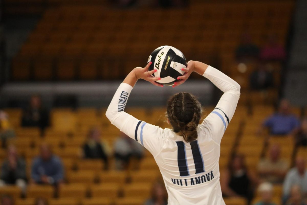 Volleyball improved to 7-2 with three wins over the week. Courtesy of Villanova Athletics