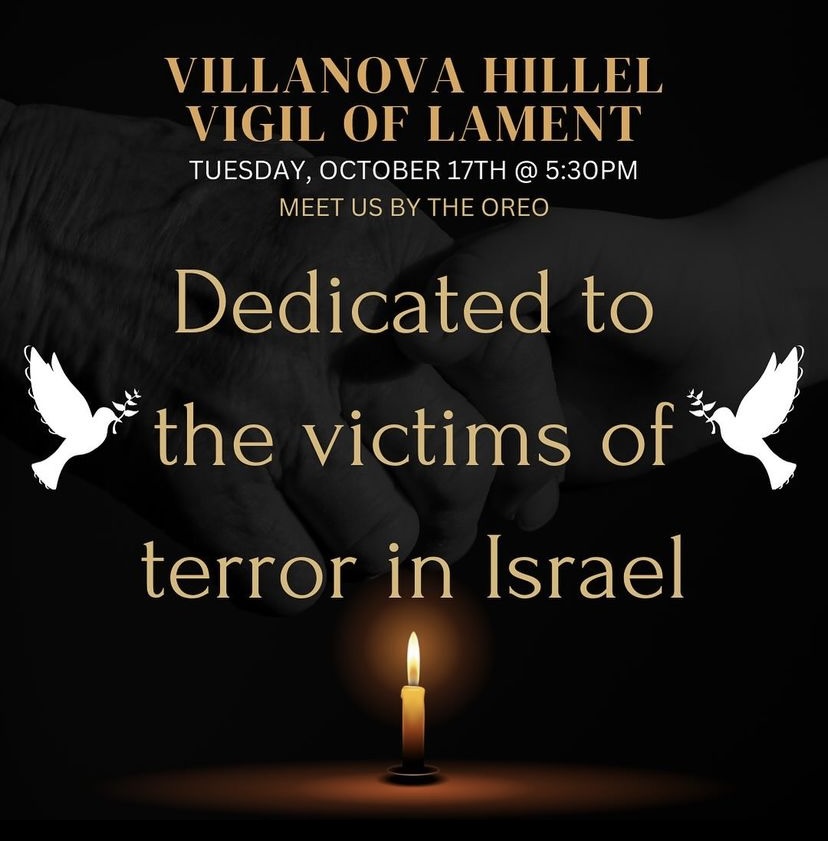 Villanova Hillel hosted a vigil for the conflict in the Middle East last week. 
