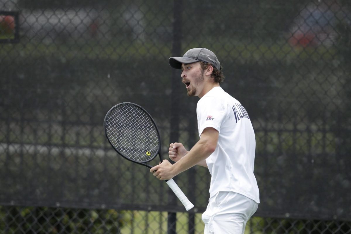 Senior+Eitan+Khromchenko+helped+the+Wildcats+defeat+Colgate+on+Saturday%2C+Feb.+3+in+a+singles+match+that+came+down+to+a+tiebreaker.