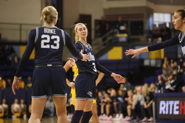 Junior guard Lucy Olsen dropped a game-high 19 points in Villanovas 55–52 win over Marquette.