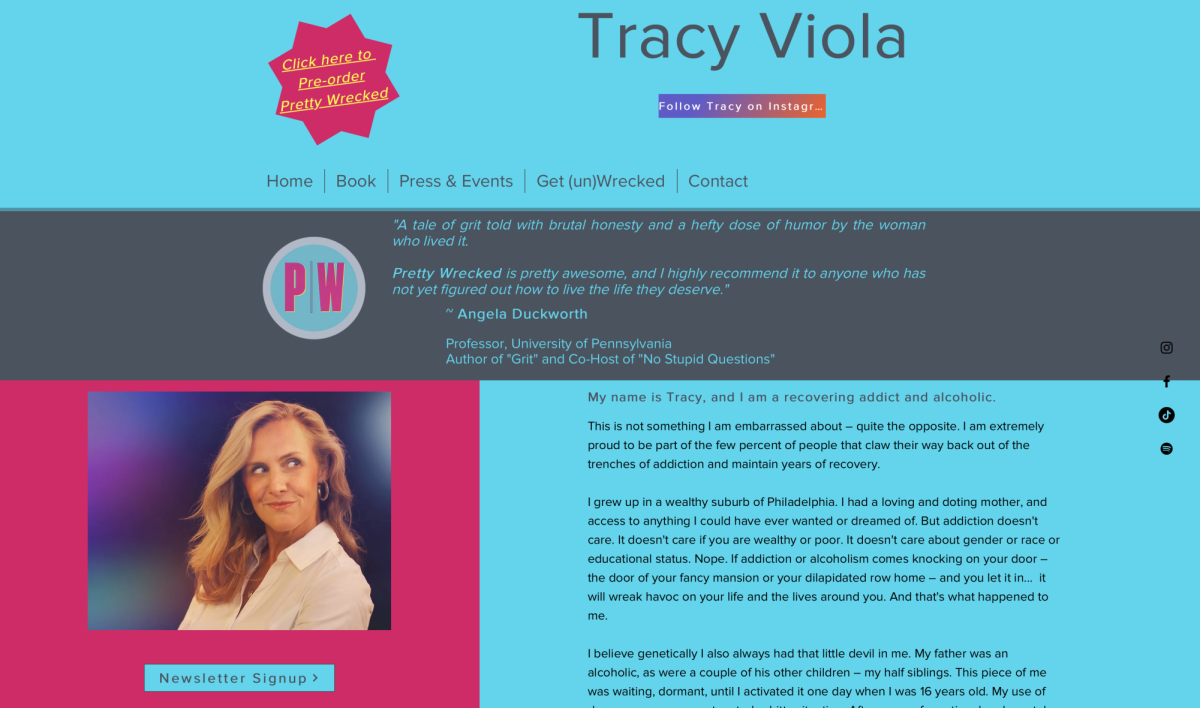 Tracy+Violas+website%2C+where+her+new+book+-+Pretty+Wrecked+-+will+soon+be+available+to+order.