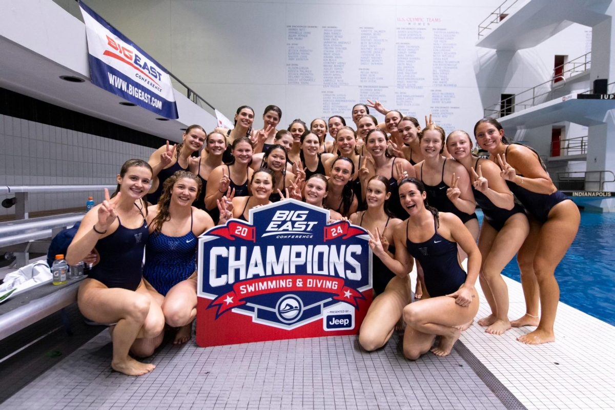 The womens swim and dive team earned its 11th Big East Championship title in a row, finishing with 1482.5 points on March 3.