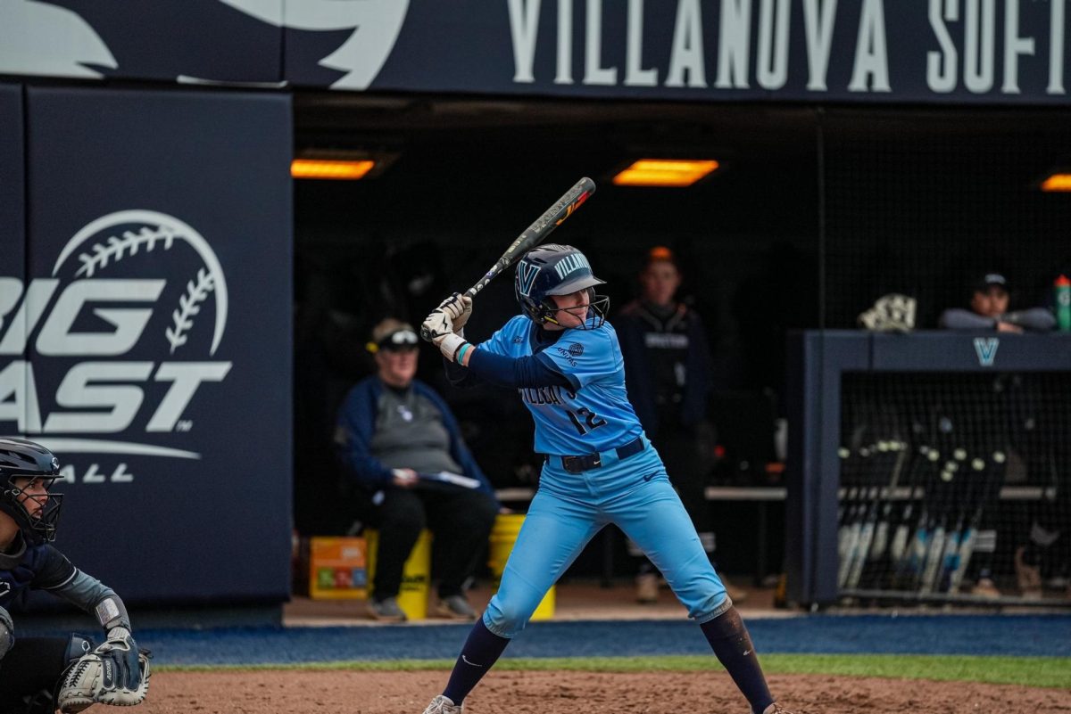 Junior+infielder+Elaina+Wagner+went+2%E2%80%934+at+the+plate+in+Villanovas+series+opener+against+Creighton.+The+Wildcats+finished+the+weekend+with+one+win+and+two+losses+to+the+Big+East+rival.