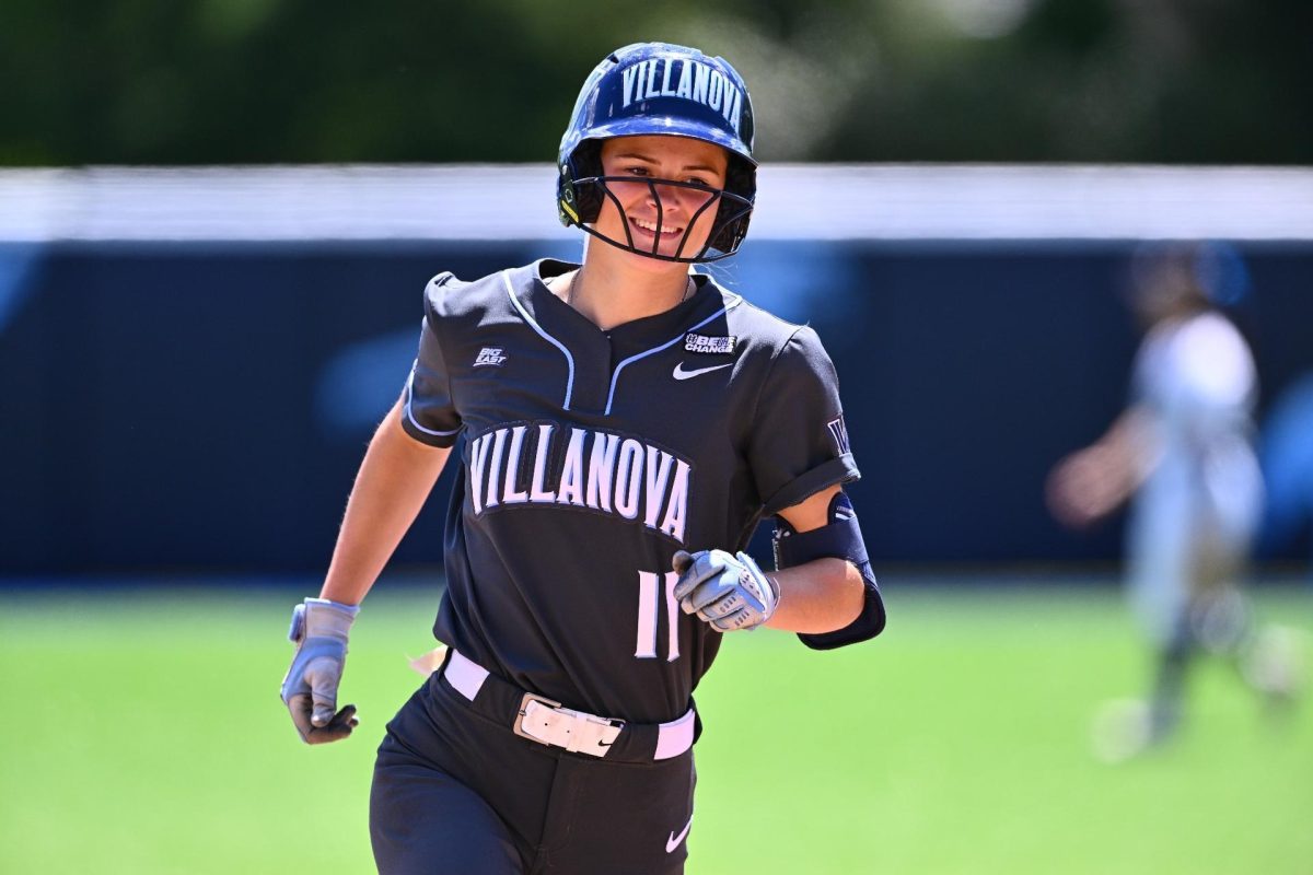 Junior+Kelsey+White+recorded+her+first+home+run+of+the+season+in+Villanovas+second+win+over+DePaul%2C+8%E2%80%932%2C+on+April+20.