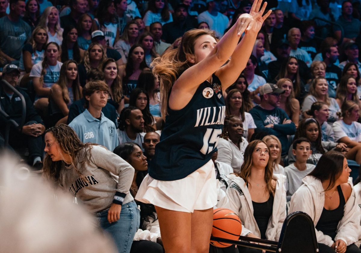 Students celebrate Hoops Mania with the annual three-point contest.