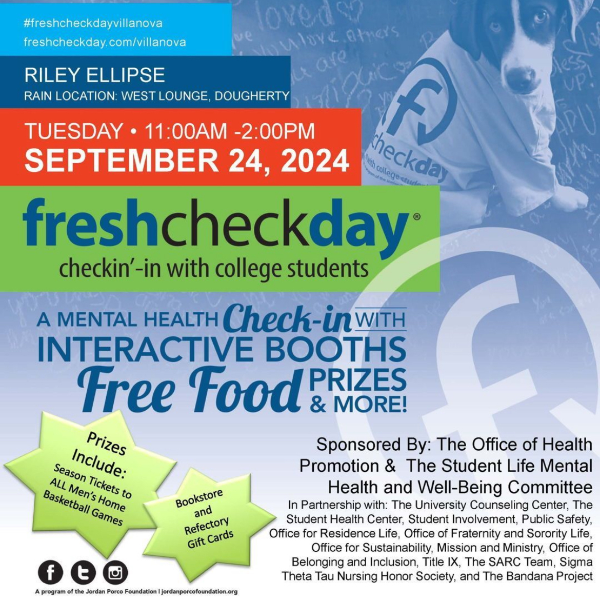 Fresh Check Day will take place on Tuesday Sept. 24 to promote mental health awareness.