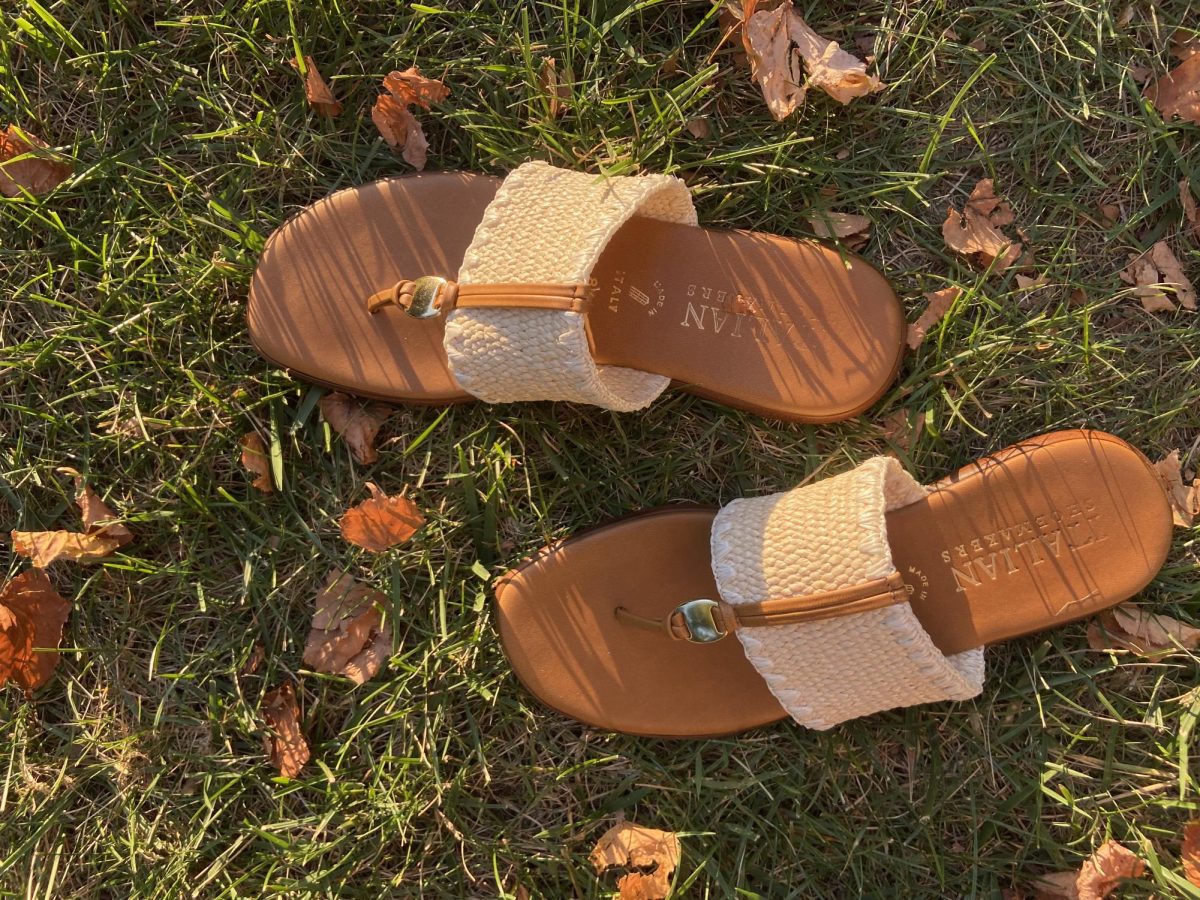 Sandals are just one of the style trends carrying from summer into fall this season.