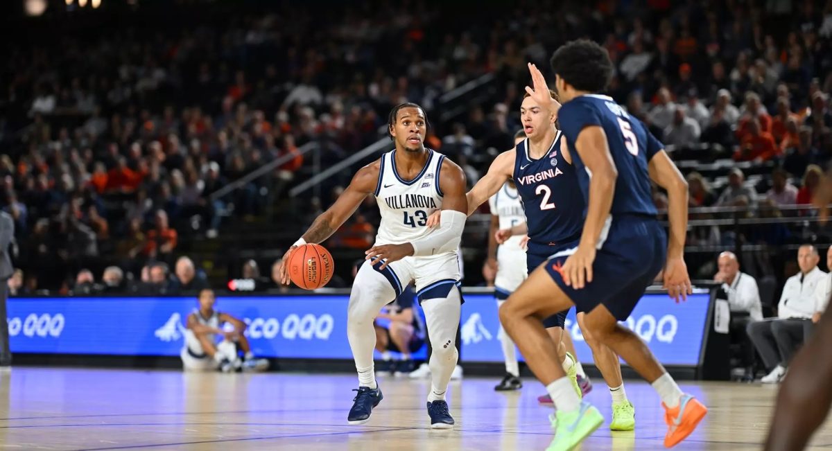 Graduate forward Eric Dixon scored 20 points in Villanova's 70-60 loss. 