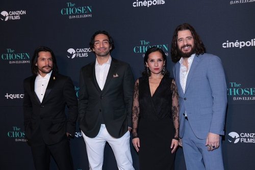 The cast of The Chosen at the Mexico City premiere of season 4.