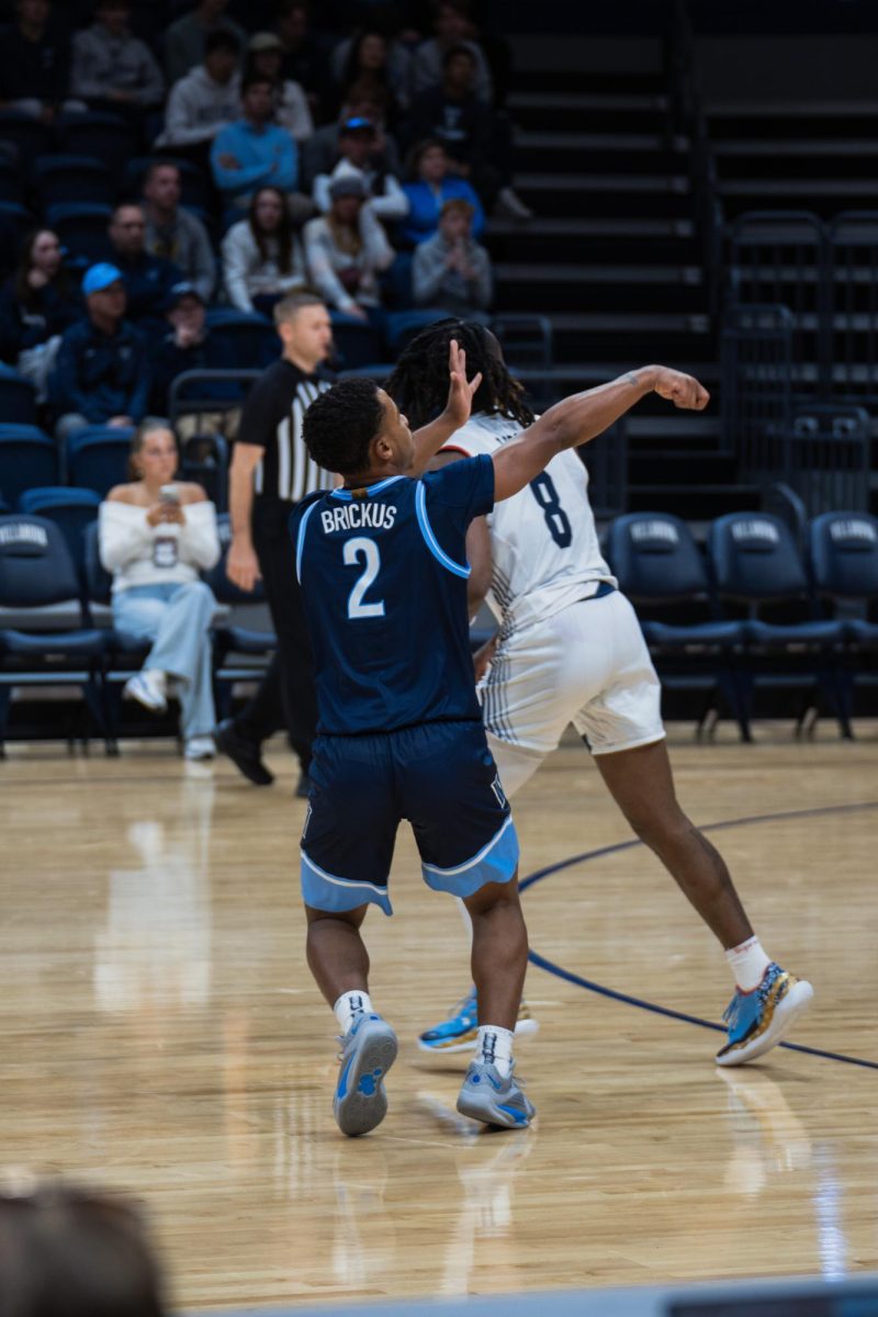 Graduate guard Jhamir Brickus recorded a 10-point, 10-assist double-double in Villanova's win.