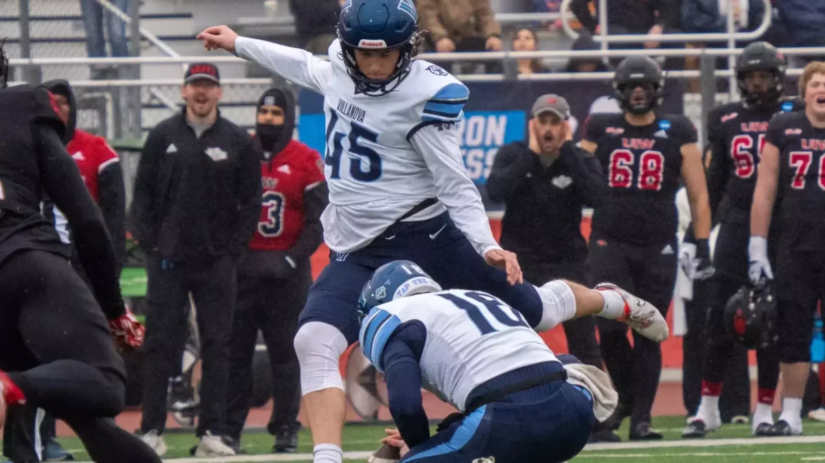 Graduate kicker Ethan Gettman accounted for all of Villanova's points in the game. Gettman completed a 52-yard field goal, the second-farthest in Villanova program history.