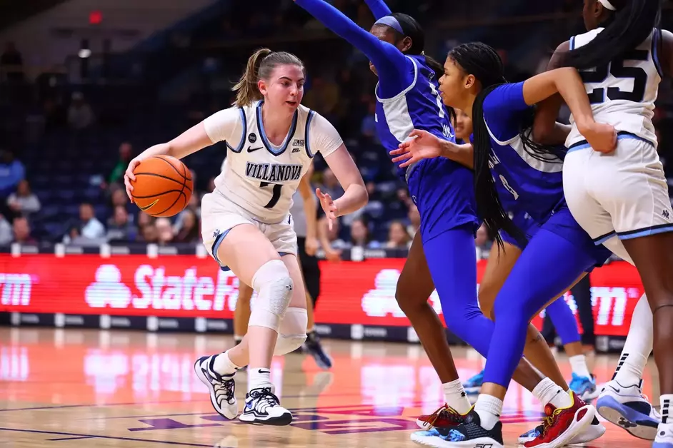 Villanova graduate guard Bronagh Power-Cassidy dropped 17 points in a loss to Seton Hall on Wednesday, Jan. 1.