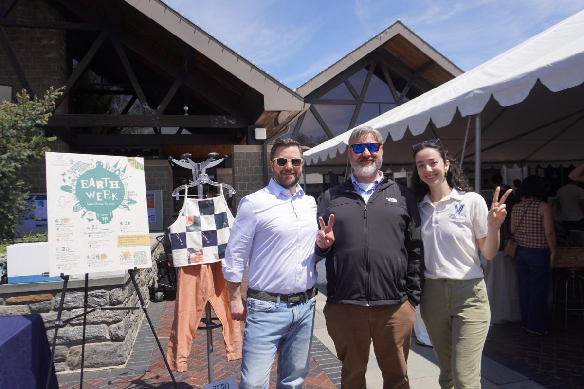 Faculty and stuents engage in Earth Week activities around campus.
