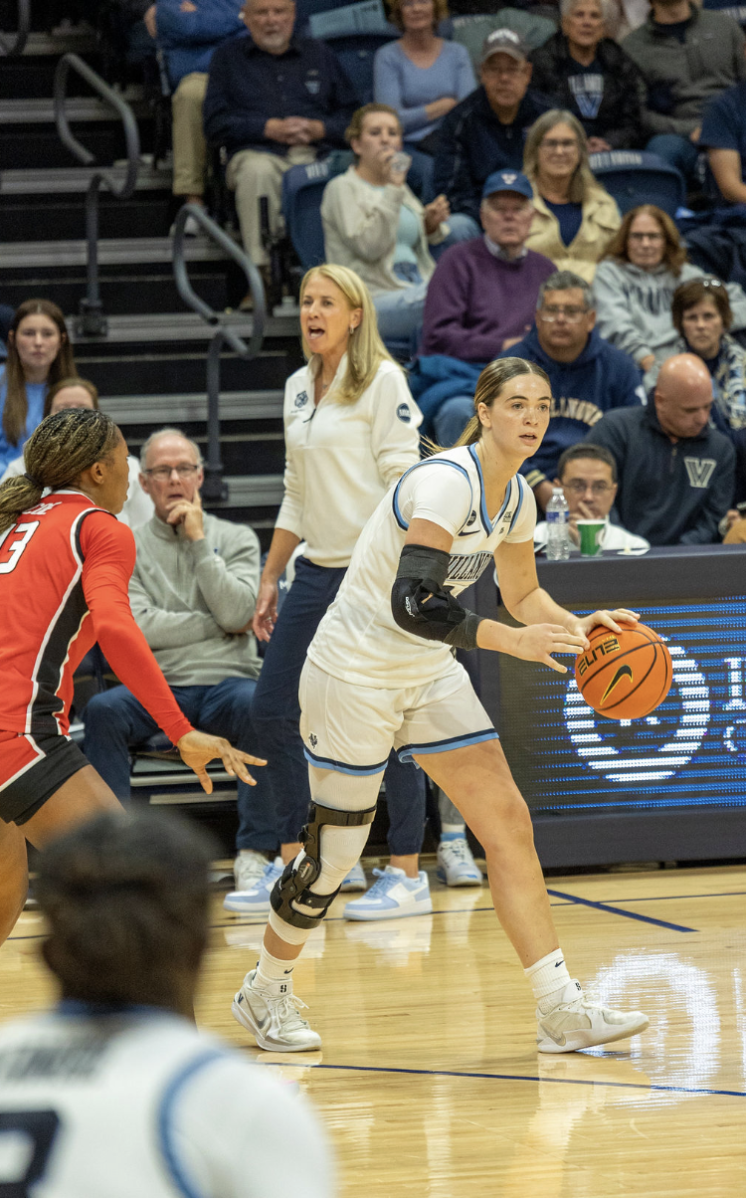 Junior guard Brynn McCurry, who missed all of last season with an ACL injury, totaled a career-high 18 points against JMU on Sunday night.