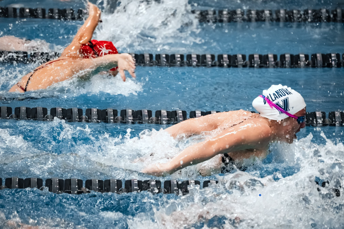Villanova Swim beat the Panthers at West Virginia. 