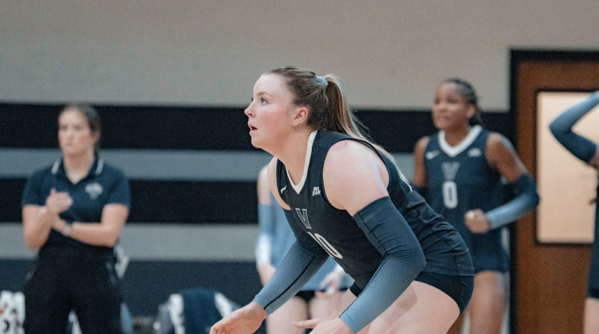 Junior Outside Hitter Abby Herrell has made the All-Big East team three consecutive years.
