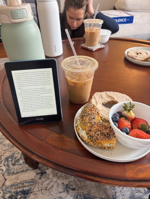 Consider trying a kindle for comfort and ease.
