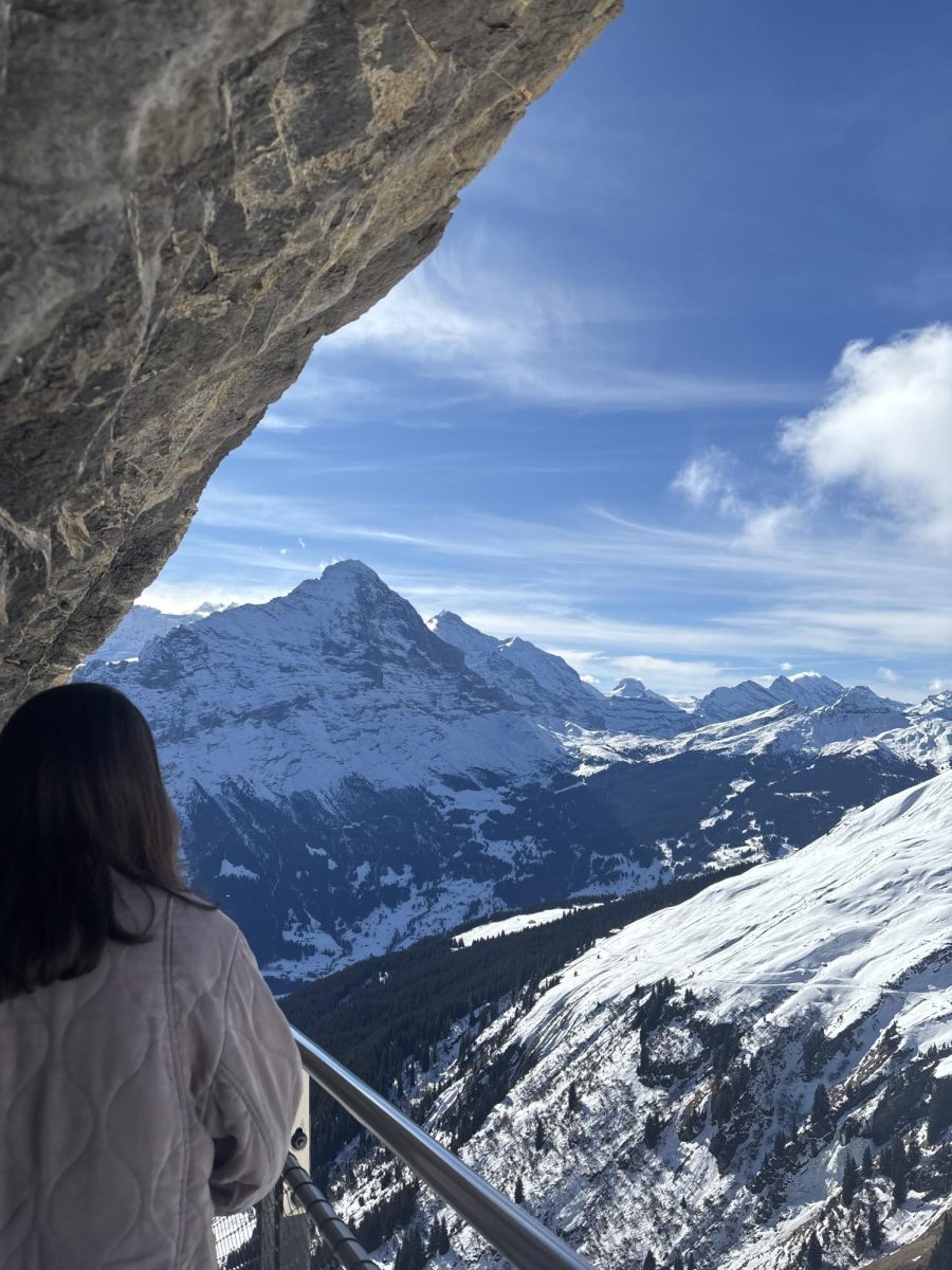 The peaks of Switzerland were Emma's writing desk this week.